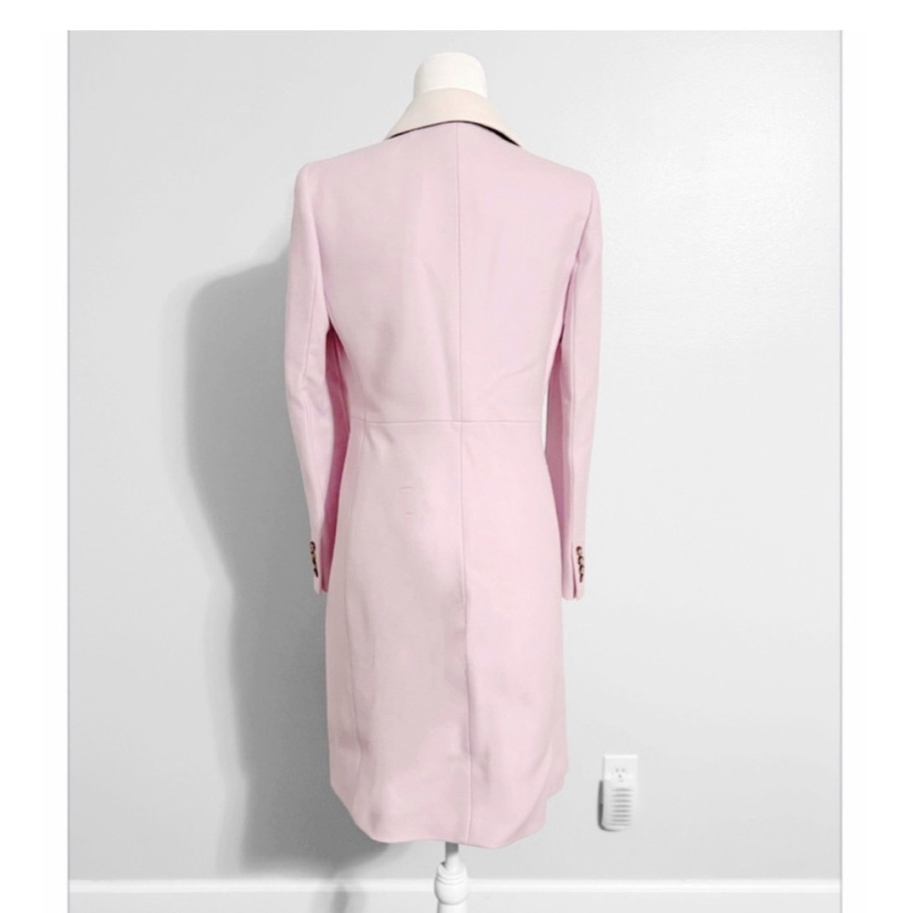 J. Crew New! Double Serge Wool Pink Coat - Picture 7 of 7